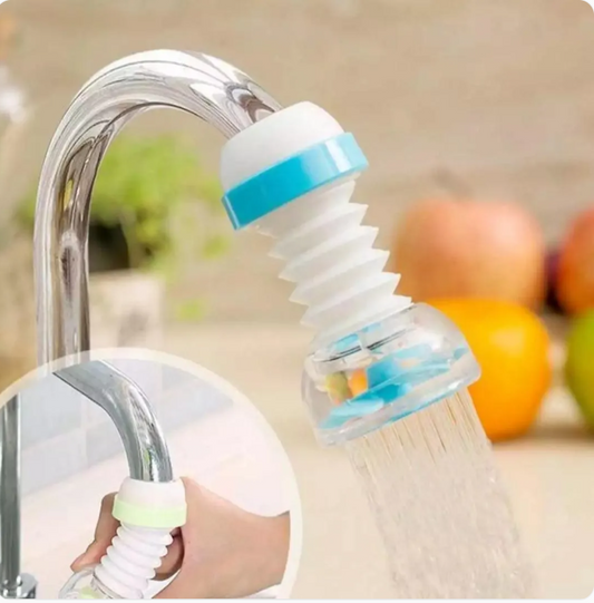 Plastic Fan Kitchen Shower Splash Fan Faucet Water-saving Filter Shower Water Rotating Spray Regulator Tap Water Filter.