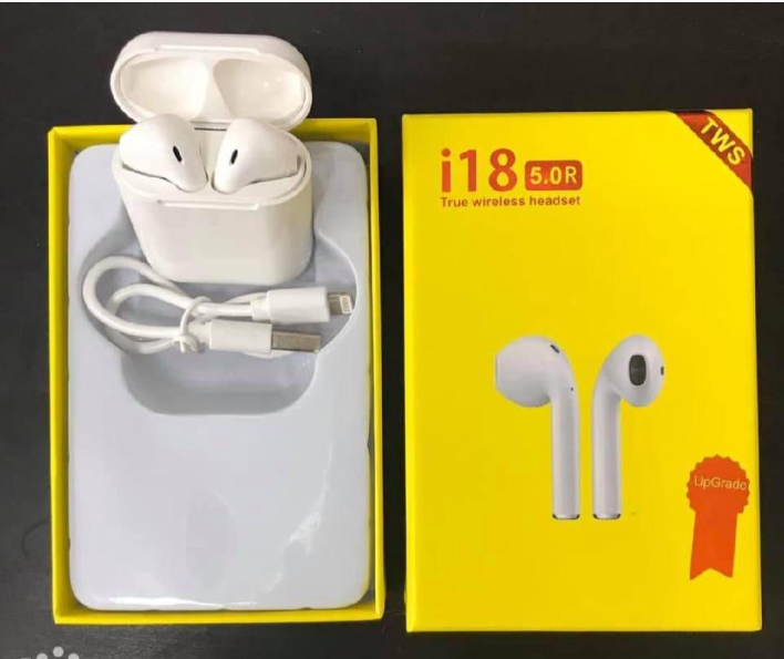 i18 wireless bluetooth Long-Lasting Battery With Fast Charge Earbuds
