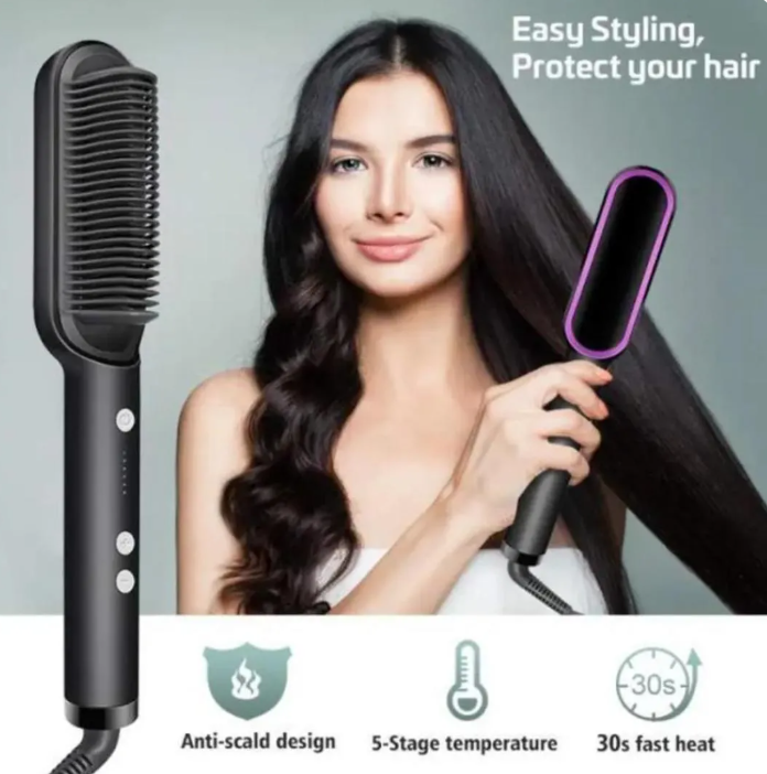 Smooth Salon Quality Hair Straightener Brush