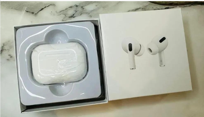 White Wireless Airpods with Active Noise Cancellation and Smart Touch Features