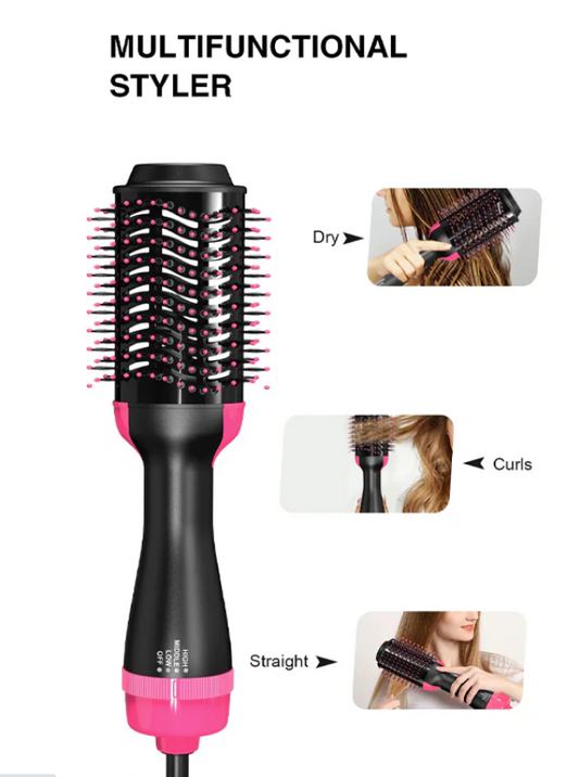One Step 3 In 1 Hot Air Brush , Hair Dryer & Styler