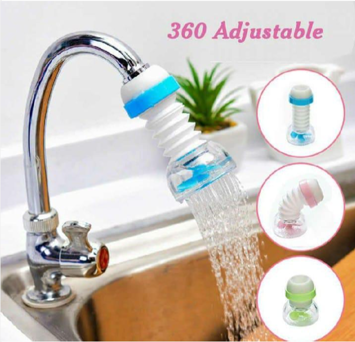 Plastic Fan Kitchen Shower Splash Fan Faucet Water-saving Filter Shower Water Rotating Spray Regulator Tap Water Filter.
